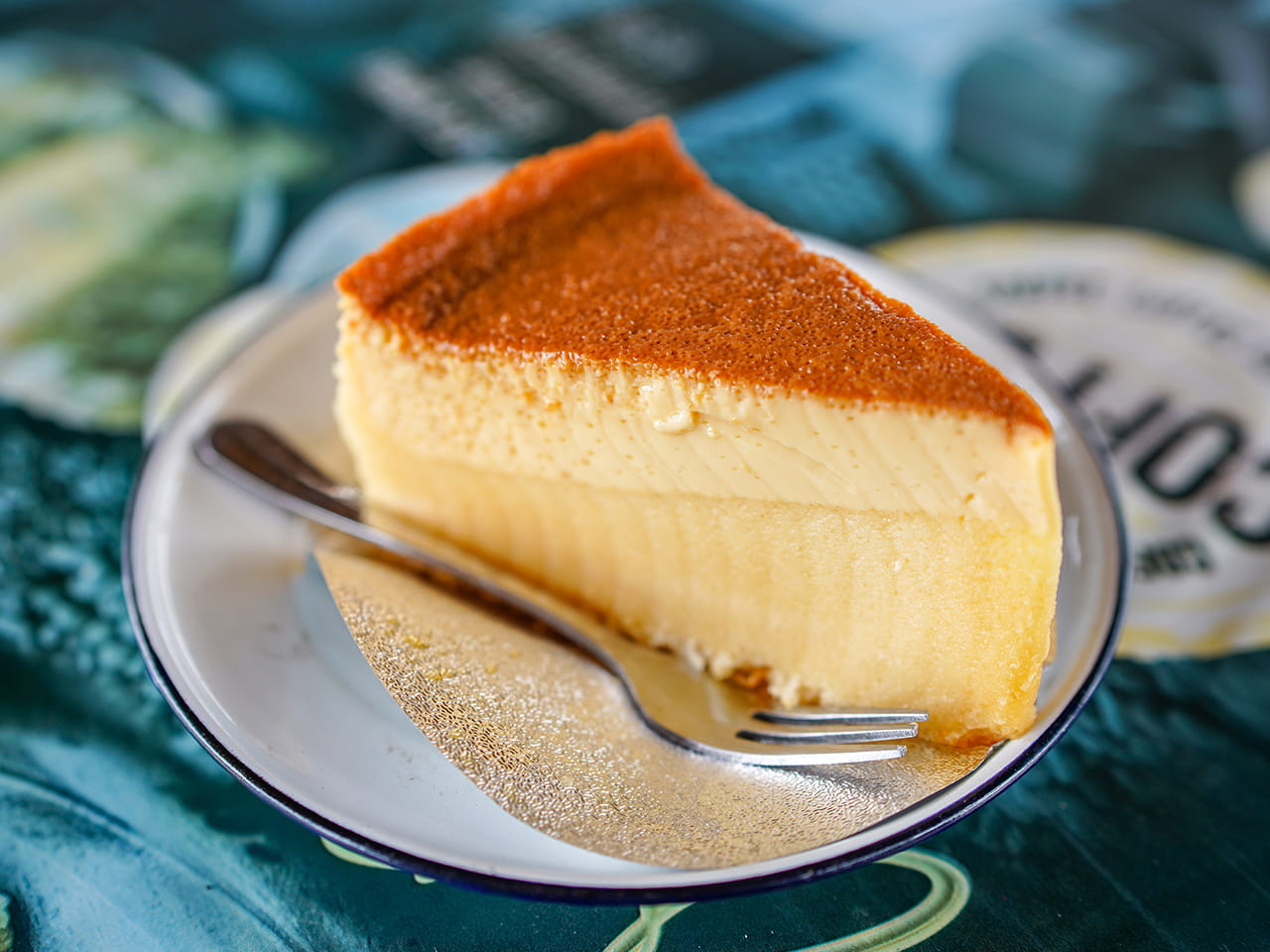 リコッタチーズの自家製チーズケーキ